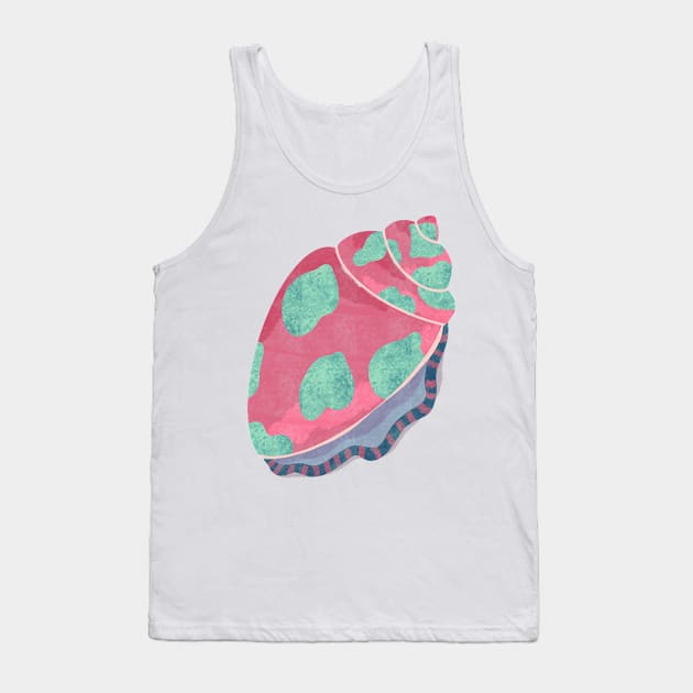 Pacific Pink Conch Shell Tank Top by Ipoole